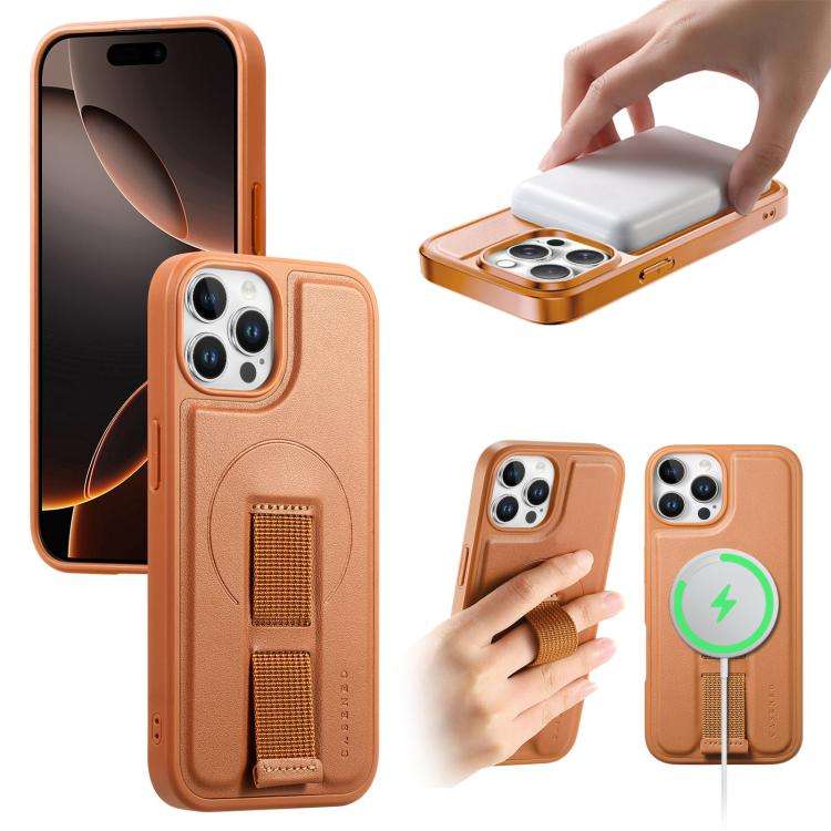 CaseNeo Finger Grip Wristband MagSafe Back Phone Case, For iPhone 14 Pro Max, For iPhone 13 Pro M...
