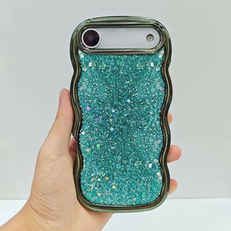 Wave Glitter Sequined Electroplated Phone Case, For iPhone 17 Pro Max, For iPhone 17 Pro, For iPh...