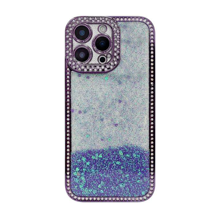 Diamond Gradient Glitter Sequins Plated Phone Case, For iPhone 17 Pro Max, For iPhone 17 Pro, For...