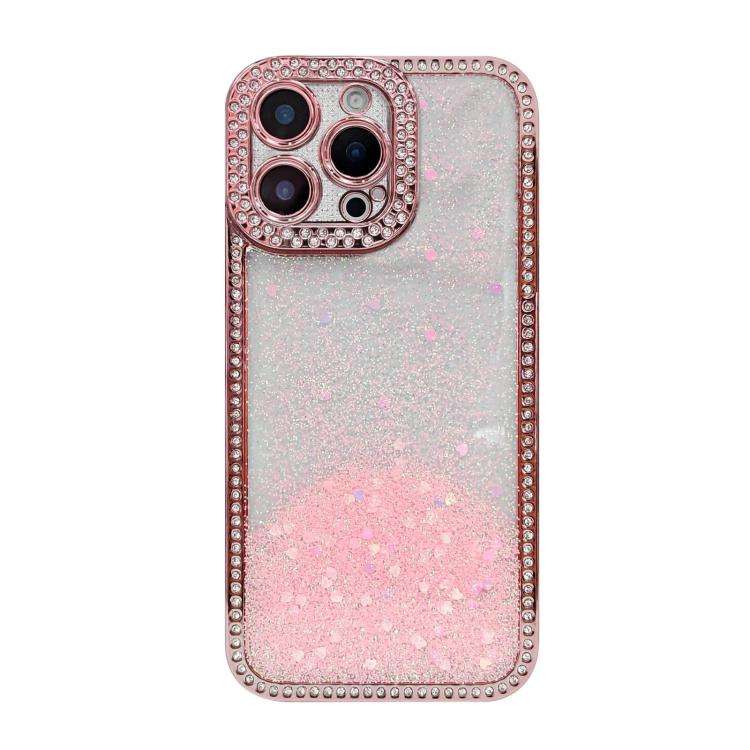 Diamond Gradient Glitter Sequins Plated Phone Case, For iPhone 17 Pro Max, For iPhone 17 Pro, For...