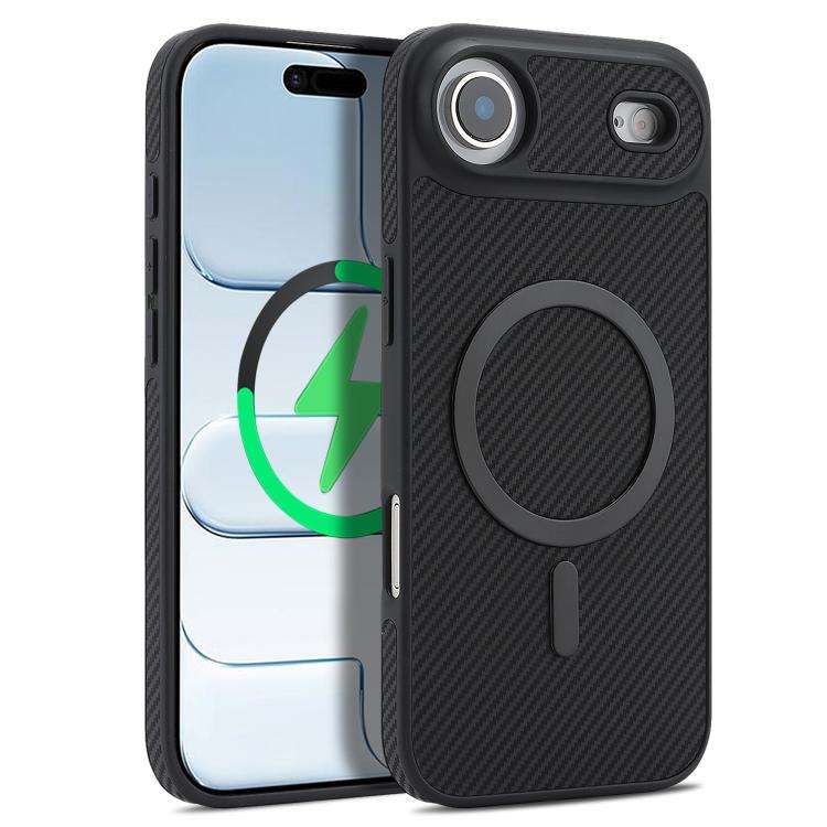 Carbon Fiber MagSafe Phone Case, For iPhone 18 Pro, For iPhone 18 Pro Max, For iPhone 17 Pro Max,...
