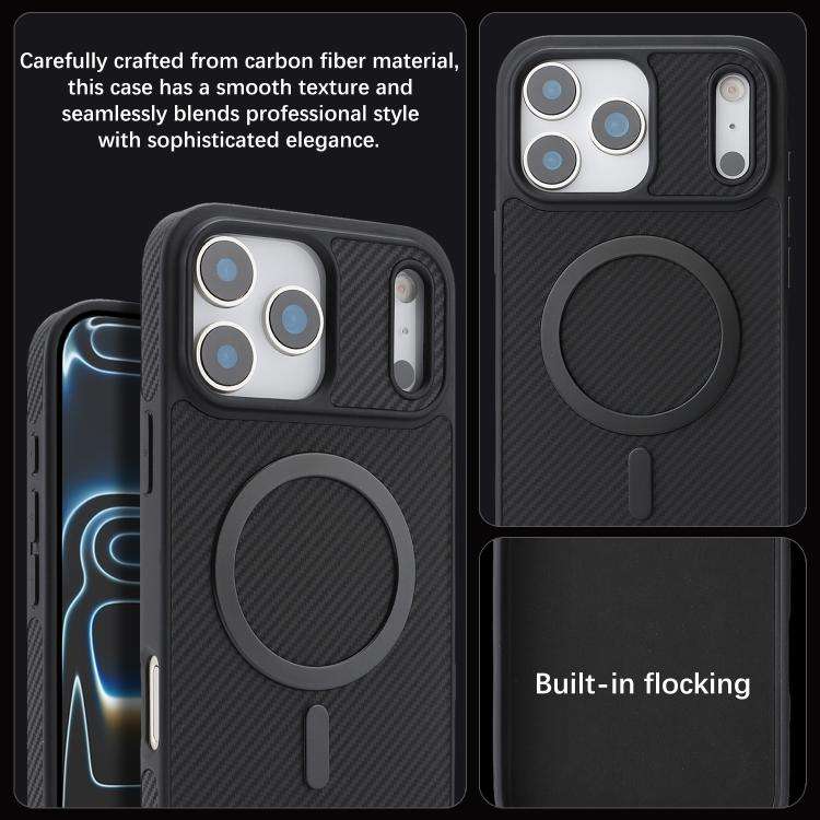 Carbon Fiber MagSafe Phone Case, For iPhone 18 Pro, For iPhone 18 Pro Max, For iPhone 17 Pro Max,...