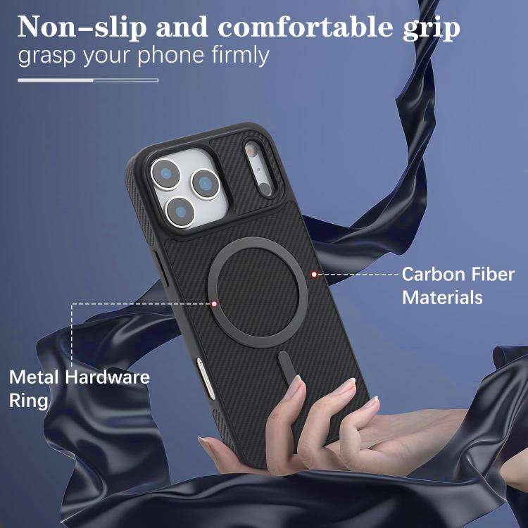 Carbon Fiber MagSafe Phone Case, For iPhone 18 Pro, For iPhone 18 Pro Max, For iPhone 17 Pro Max,...