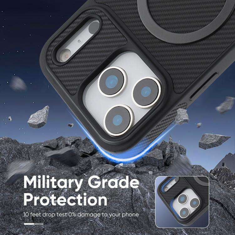 Carbon Fiber MagSafe Phone Case, For iPhone 18 Pro, For iPhone 18 Pro Max, For iPhone 17 Pro Max,...