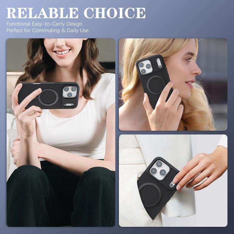 Carbon Fiber MagSafe Phone Case, For iPhone 18 Pro, For iPhone 18 Pro Max, For iPhone 17 Pro Max,...
