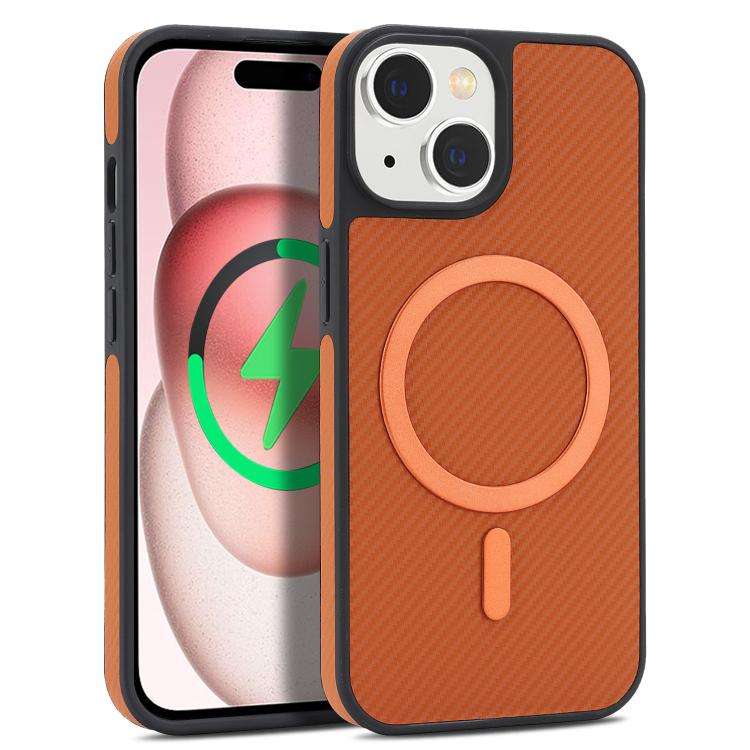 Carbon Fiber MagSafe Phone Case, For iPhone 16, For iPhone 15 Pro Max, For iPhone 15 Pro, For iPh...