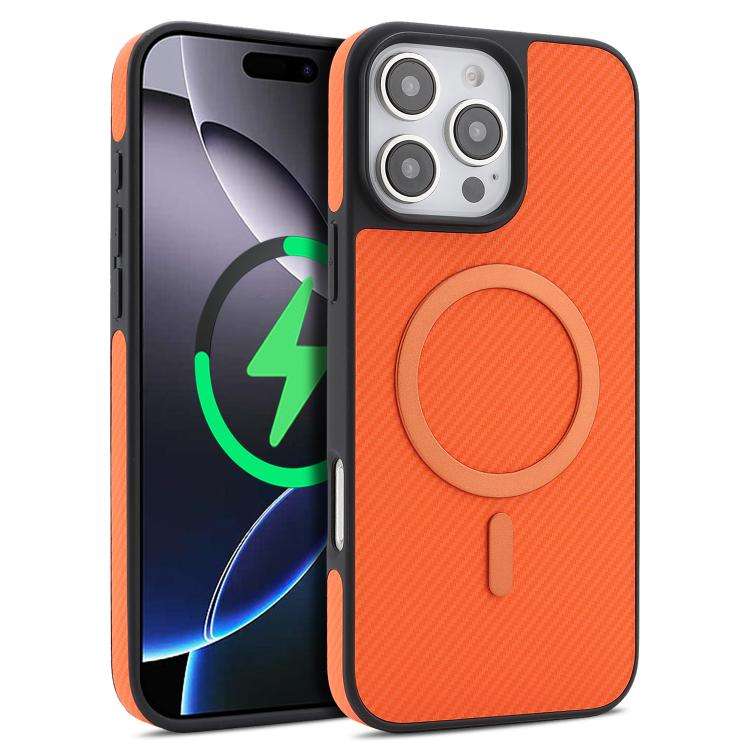 Carbon Fiber MagSafe Phone Case, For iPhone 16, For iPhone 15 Pro Max, For iPhone 15 Pro, For iPh...