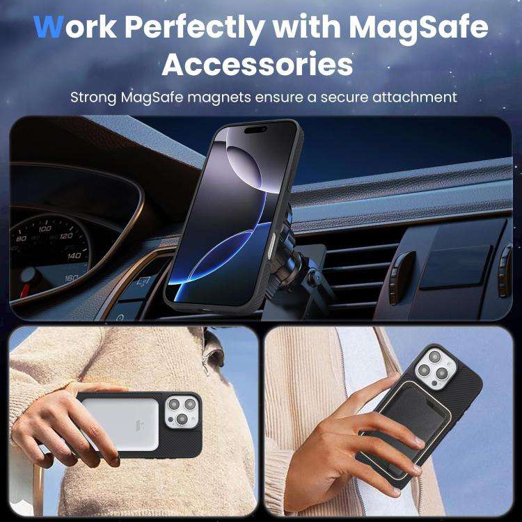 Carbon Fiber MagSafe Phone Case, For iPhone 13 Pro Max, For iPhone 13 Pro, For iPhone 13