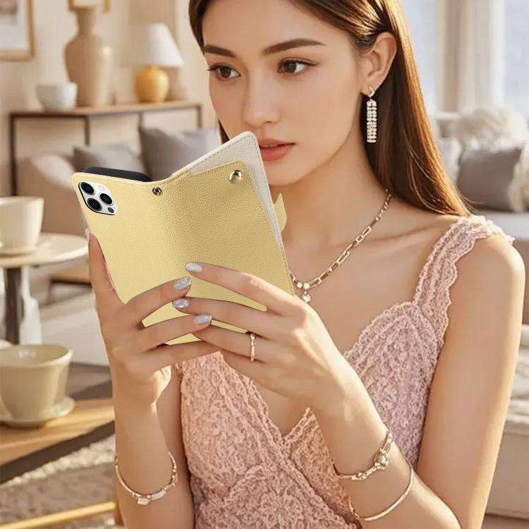 Litchi Texture Wallet Mirror Leather Phone Case, For iPhone 11 Pro