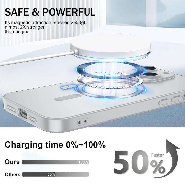 Ultra thin Metallic TPU MagSafe Phone Case with Lens Film, For iPhone 14 Plus, For iPhone 14, For...