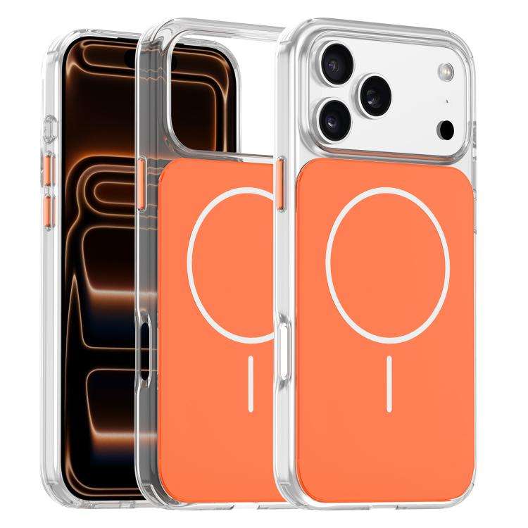 Gold-Orange Original Color MagSafe Shockproof Phone Case, For iPhone 17 Pro Max, For iPhone 17 Pr...