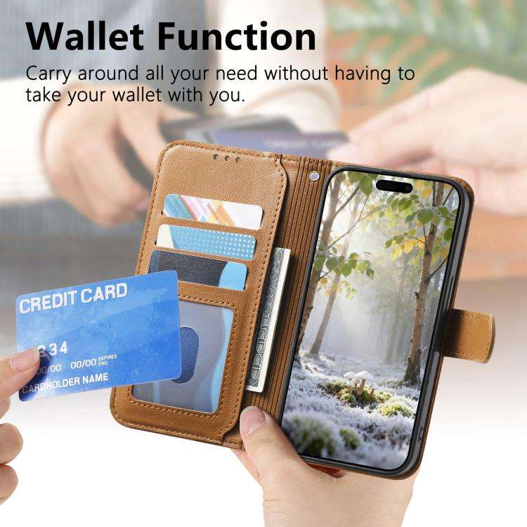 Rhombic Texture Zipper Wallet Metal Bow-knot Vegan Leather Phone Case with Strap, For iPhone 15 P...