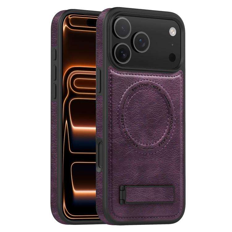Multi-function Holder MagSafe PU Phone Case, For iPhone 17 Pro Max, For iPhone 17 Pro, For iPhone...