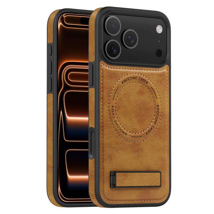 Multi-function Holder MagSafe PU Phone Case, For iPhone 17 Pro Max, For iPhone 17 Pro, For iPhone...