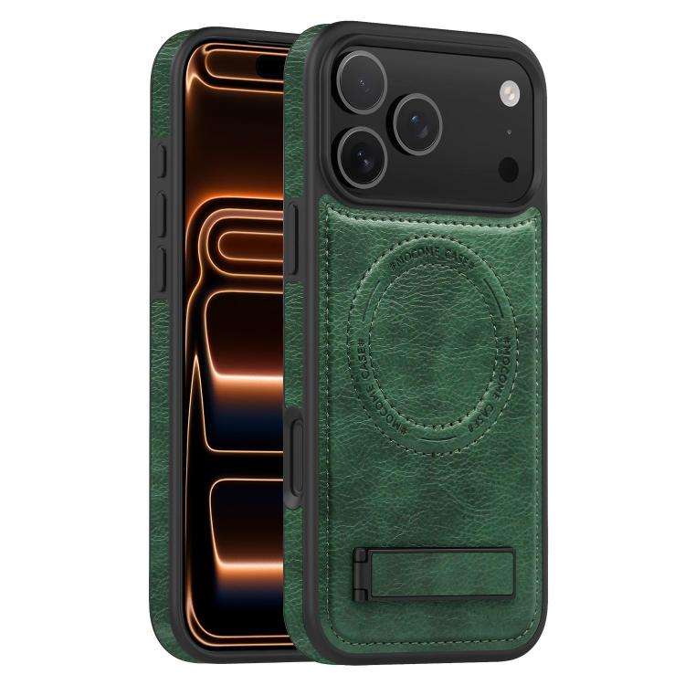 Multi-function Holder MagSafe PU Phone Case, For iPhone 17 Pro Max, For iPhone 17 Pro, For iPhone...