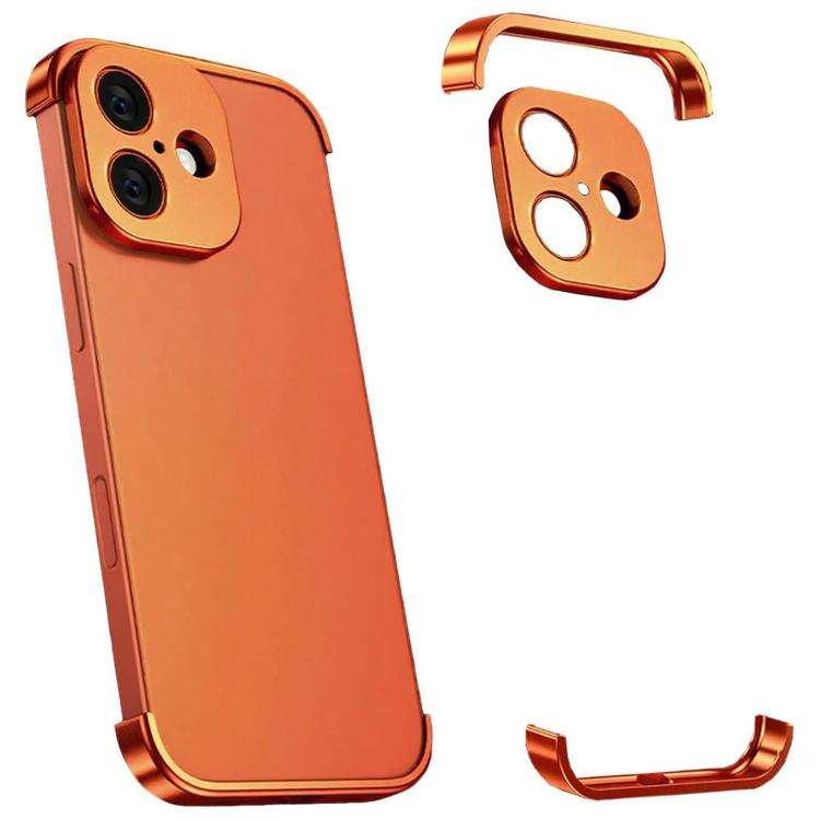 Ultra-thin Frameless Titanium Alloy Four Corner Shockproof Phone Case, For iPhone 17 Pro Max, For...