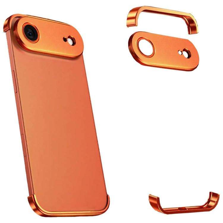 Ultra-thin Frameless Titanium Alloy Four Corner Shockproof Phone Case, For iPhone 17 Pro Max, For...