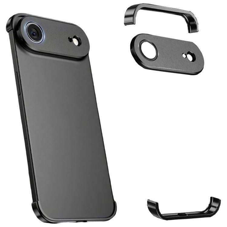 Ultra-thin Frameless Titanium Alloy Four Corner Shockproof Phone Case, For iPhone 17 Pro Max, For...