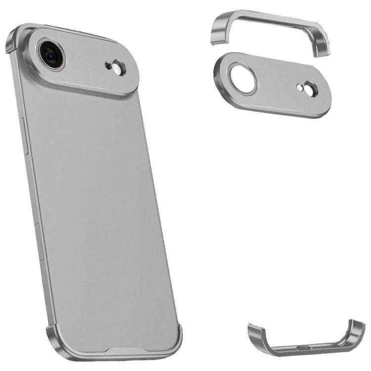 Ultra-thin Frameless Titanium Alloy Four Corner Shockproof Phone Case, For iPhone 17 Pro Max, For...