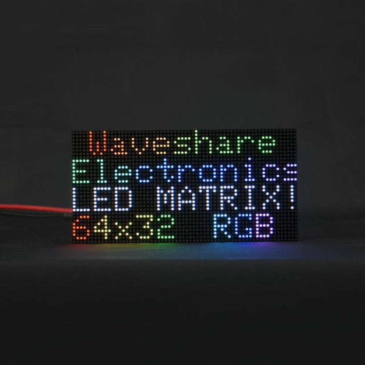 Waveshare RGB Full-color LED Matrix Panel, 2.5mm Pitch, 64x32 Pixels, Adjustable Brightness, 2370...