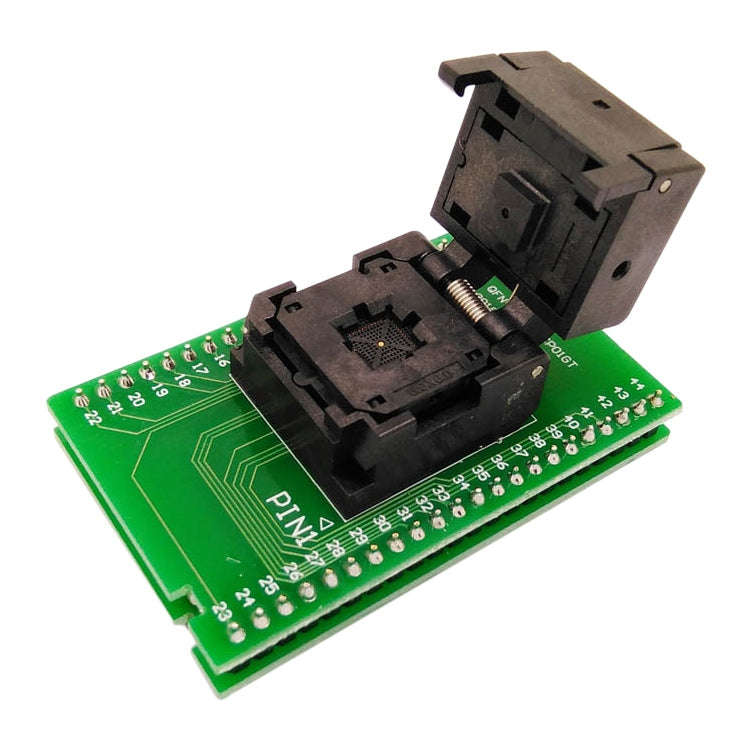 QFN44-0.5 Flip Shrapnel Burn Socket Test Socket Programmer, QFN44-0.5