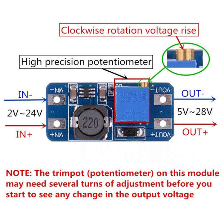 5 PCS HW-183 2A Boost Board DC Boost Module Car / Charging / USB / High Power Conversion Module, ...