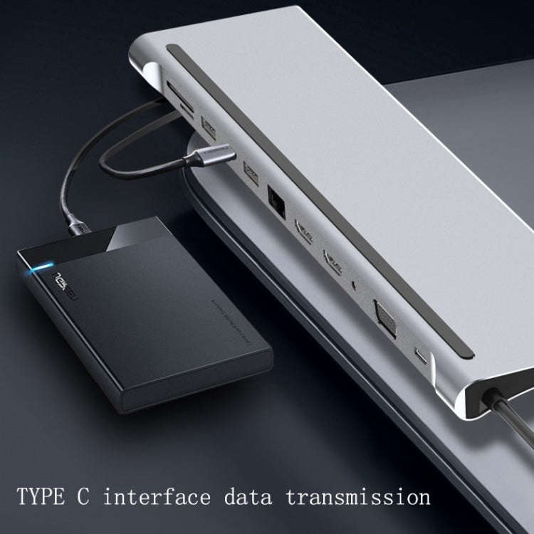 12 In 1 Type C Laptop Smart Docking Station
