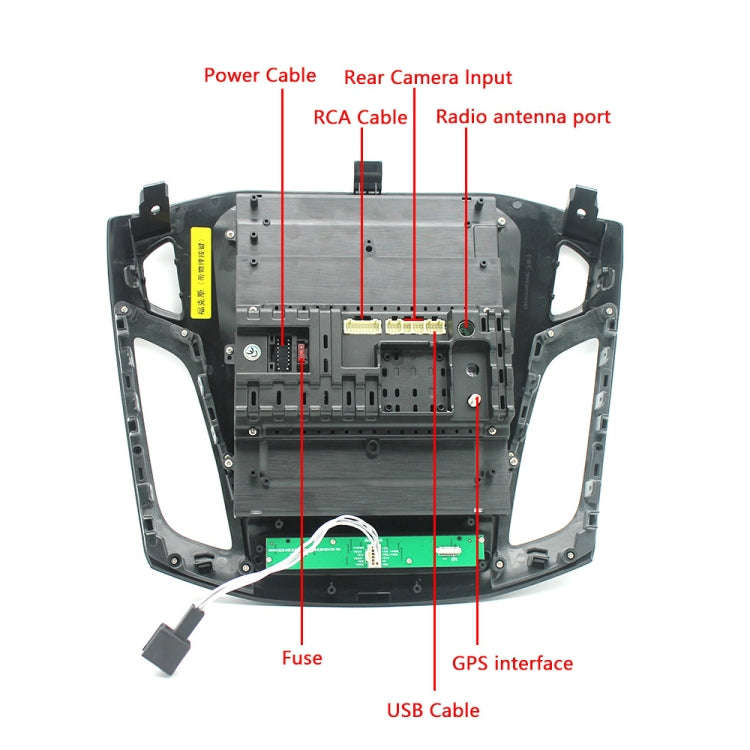 For Ford Focus 9.7 Inch Android WiFi Car Integrated Machine, Style:, Standard, Standard+4 Light C...