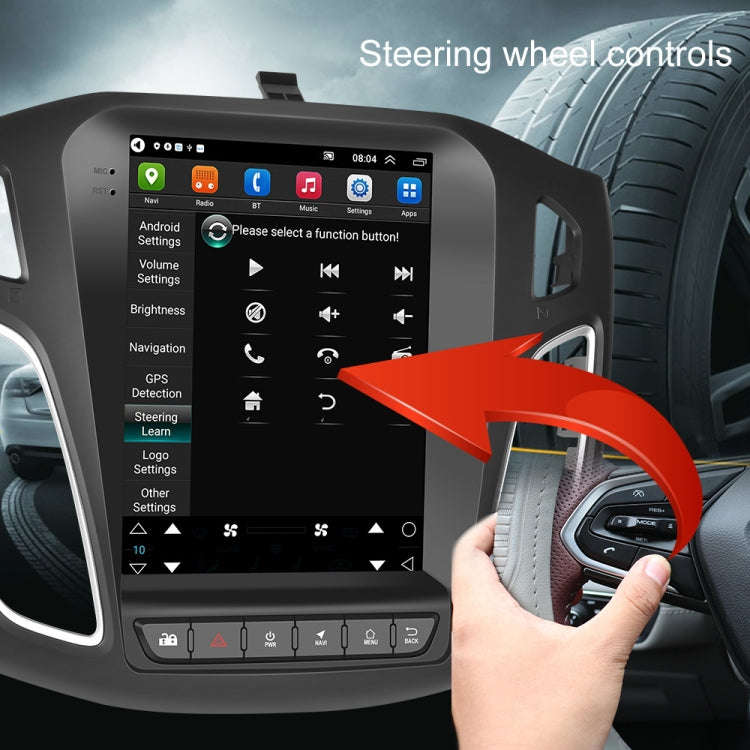 For Ford Focus 9.7 Inch Android WiFi Car Integrated Machine, Style:, Standard, Standard+4 Light C...