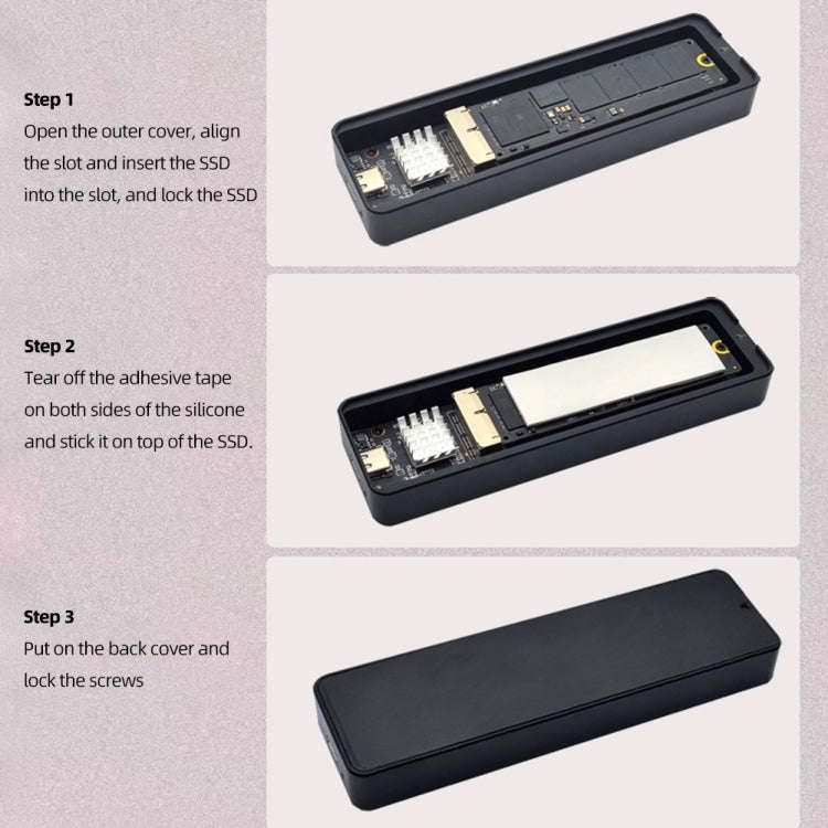 USB3.2 To MAC SSD Enclosure Adapter For Macbook Air Pro 2013-2017 Hard Disk, 20Gbps C-C Cable Kit...