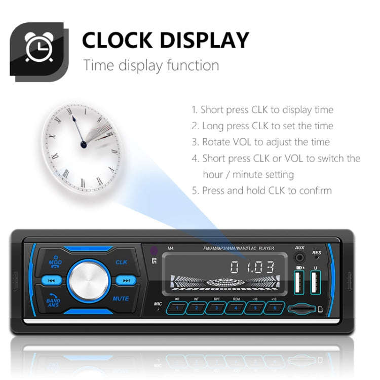 Dual USB Car DAB Digital U Disk Card Bluetooth Radio MP3 Player, SWM-M4