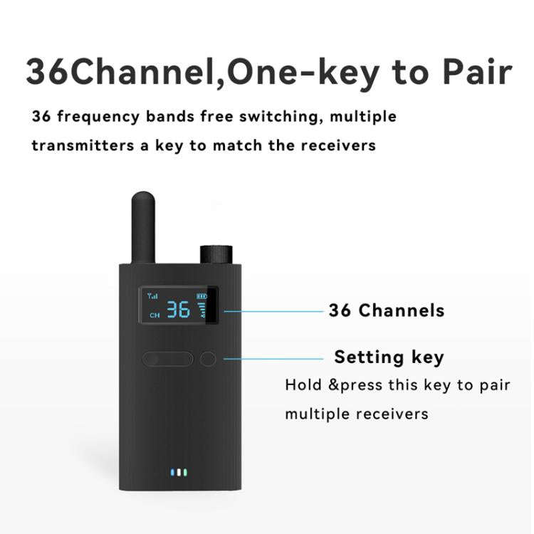 2.4G Wireless Office Conference Tour Guide Explainer One-Way One-To-Many Explainer Microphone, YW...