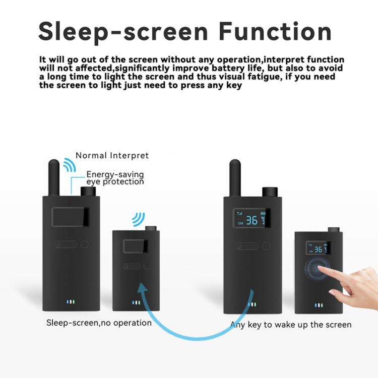 2.4G Wireless Office Conference Tour Guide Explainer One-Way One-To-Many Explainer Microphone, YW...