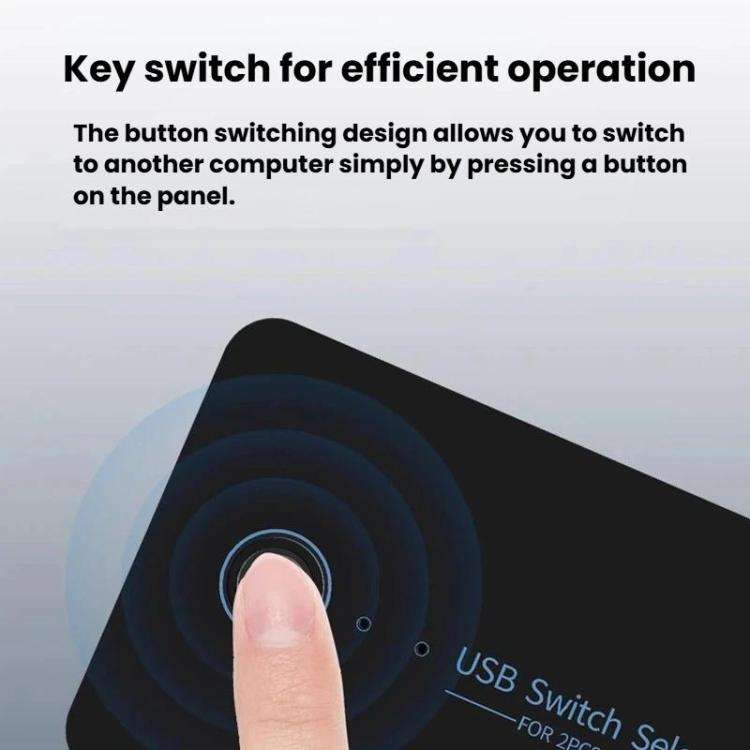 KM-U204A Computer Sharing Switch Keyboard, Mouse, USB & Printer Hub, USB 3.0 2 Input 4 Output, US...