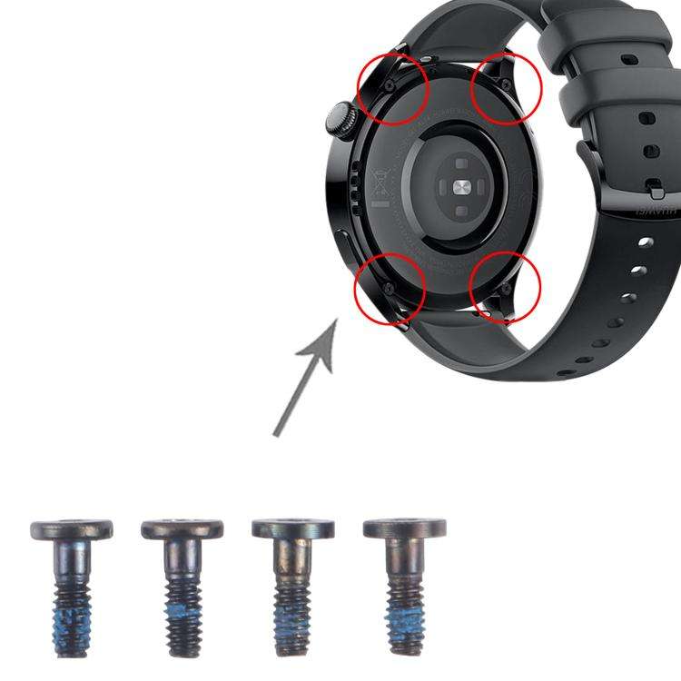 For Huawei Watch 3 / 3 Pro 4pcs/Set Back Cover Screws, For Huawei Watch 3 / 3 Pro
