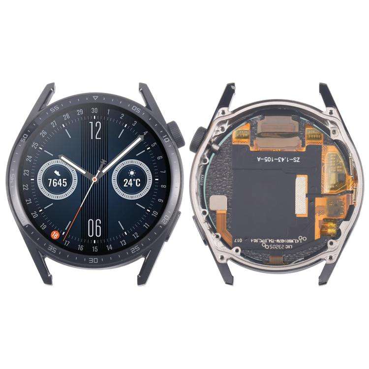 For Huawei Watch GT 3 46mm JPT-B19 Dual Cable LCD Screen Digitizer Full Assembly with Frame, For ...
