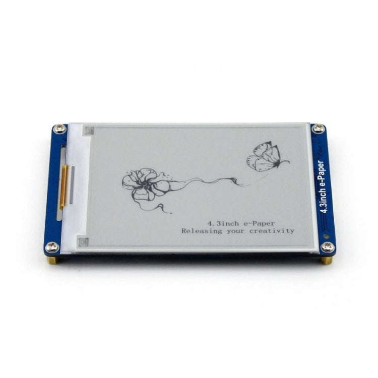 Waveshare 4.3 inch 800x600 Pixel Serial Interface Electronic Paper Display UART Module, 10628