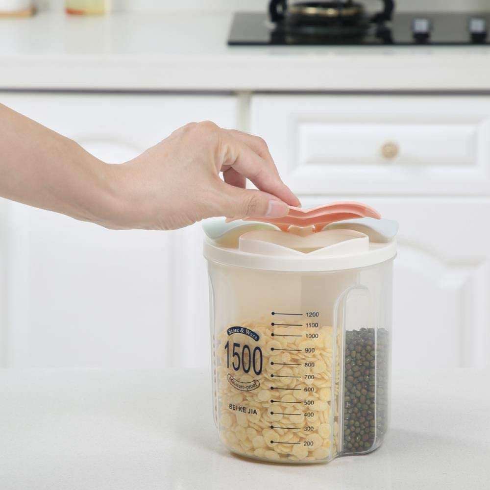 1500 ML Moisture-Proof Food Storage Jar Containers