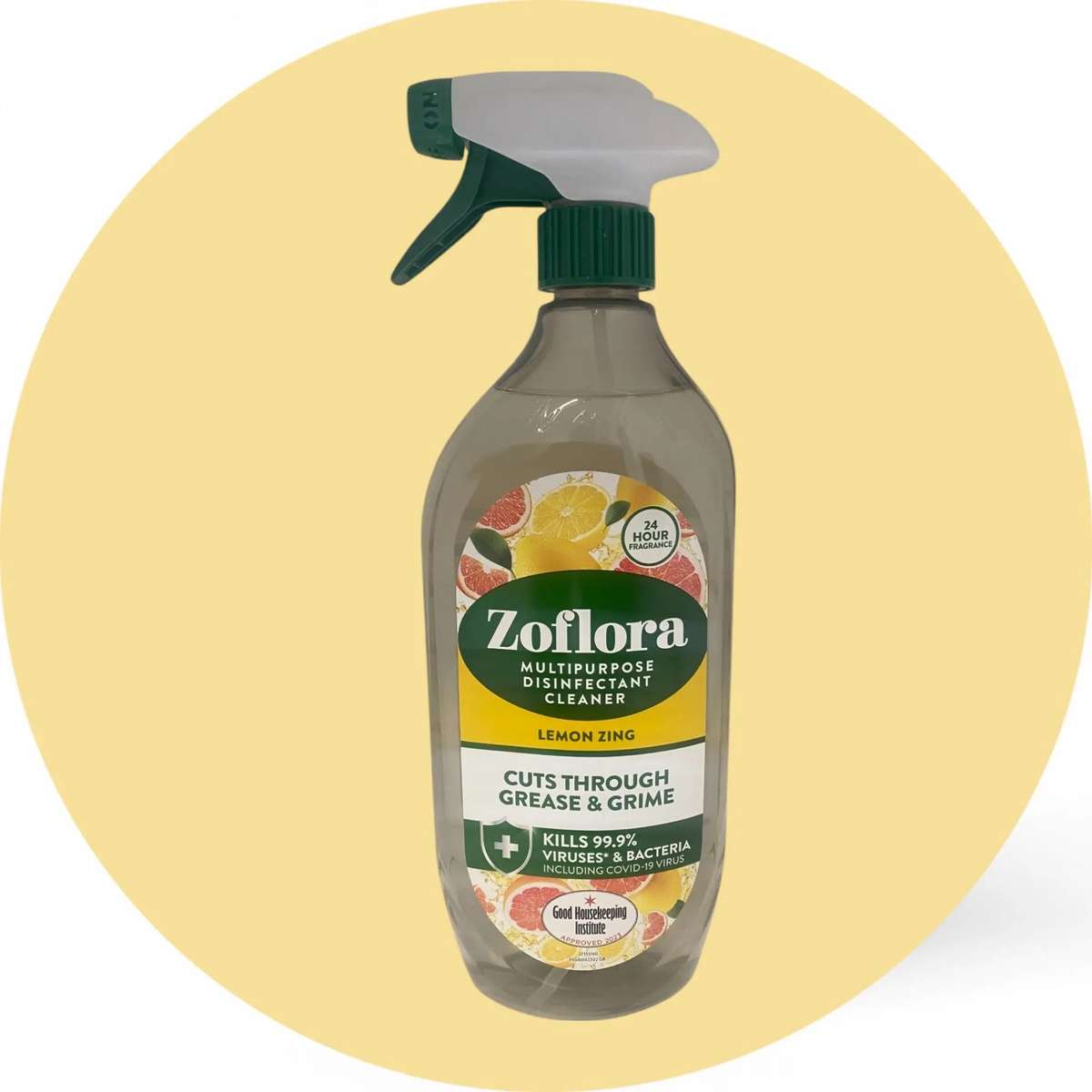 Zoflora Lemon Zing 800ml Multipurpose Disinfectant Cleaner - Sunshine in Every Spray