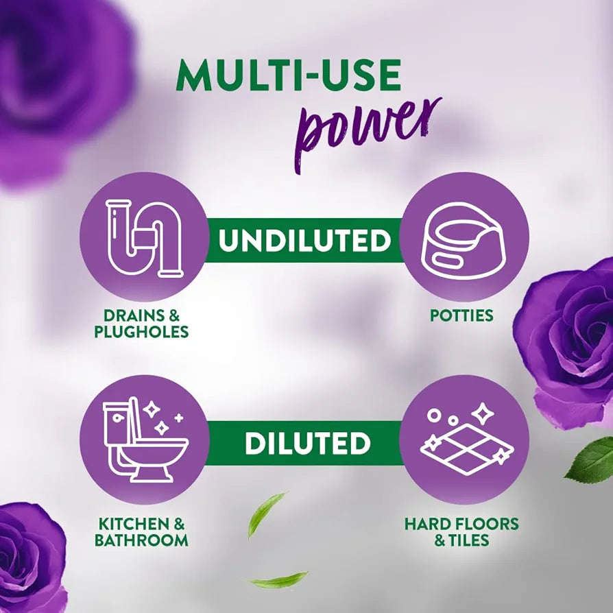 Zoflora Midnight Blooms Concentrate - Elegant Scent. Ruthless Clean.