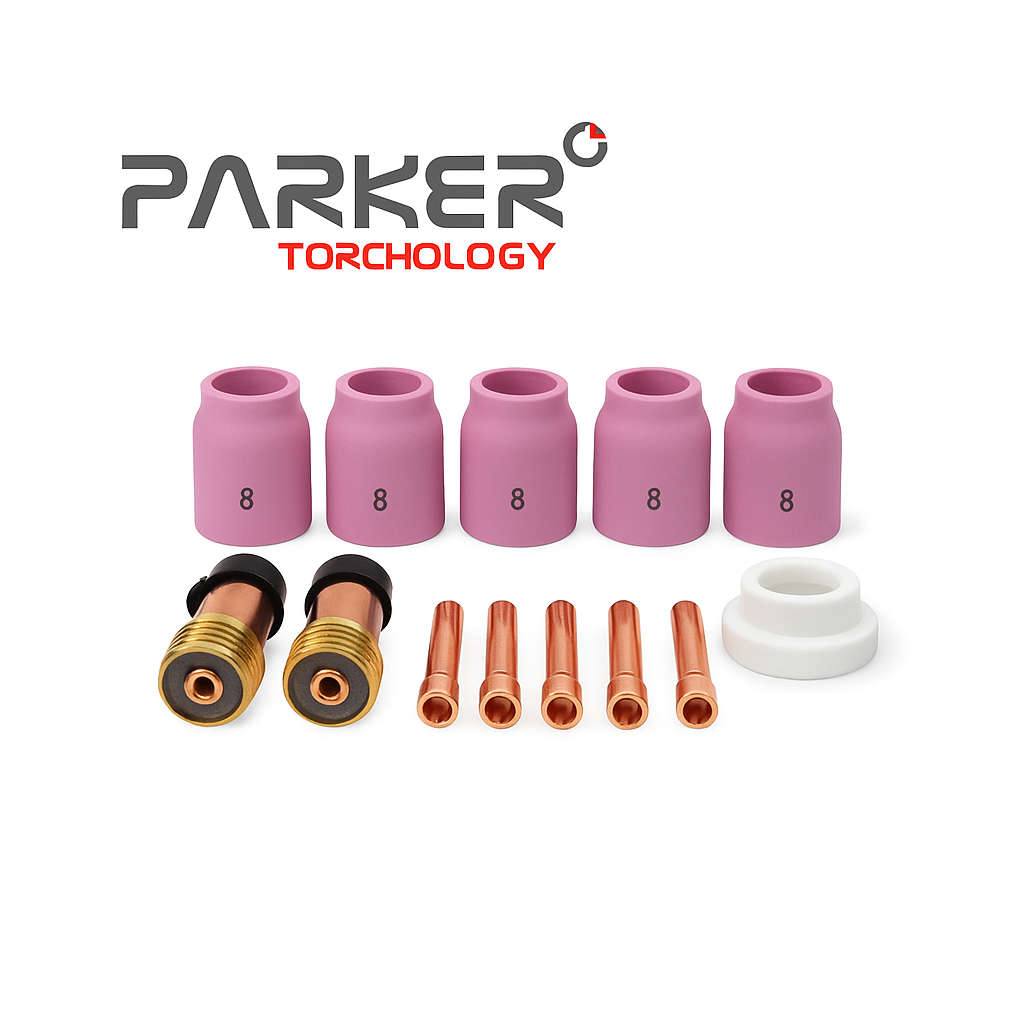 Parker Stubby Tig Gas Lens MKII Pro Kit