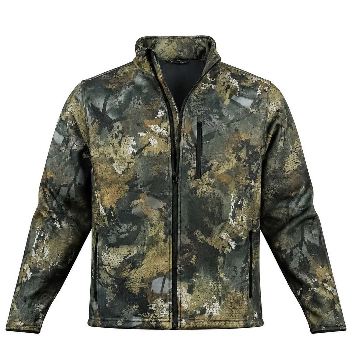 Pinnacle Camo Softshell Windbreaker Jacket