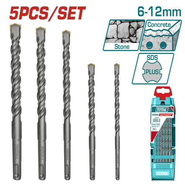 Total Drill Set SDS Plus 5Pc