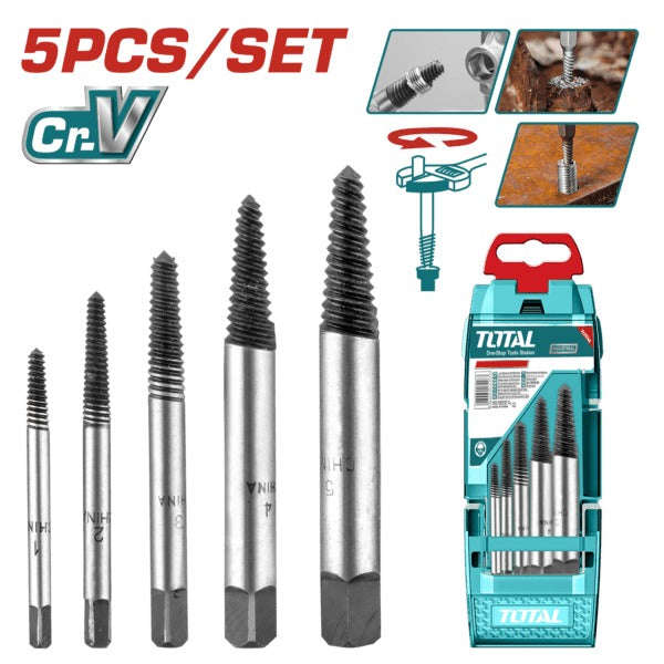 Total Screw / Stud Extractor 5Pc Set