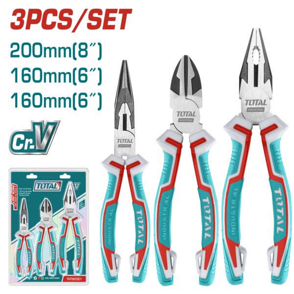 Total Plier High Leverage 3Pcs Set
