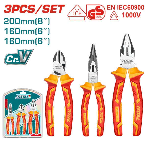 Total Elec Vde Plier Set 1000V 3PC