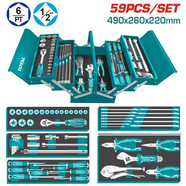 Total Toolbox 5 Tray 59Pc
