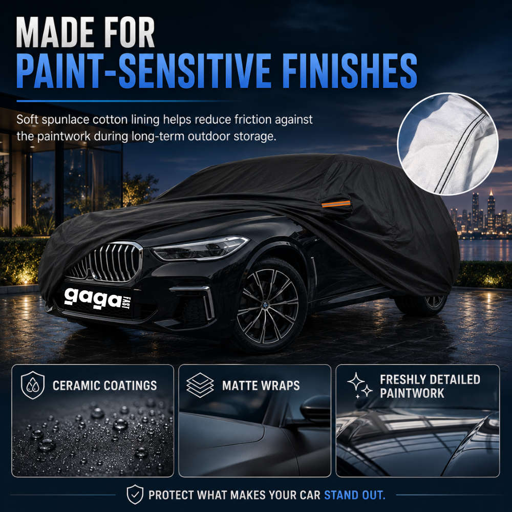 GagaFast Black Shield Pro Premium Car Cover South Africa  Soft Cotton Lining for Ceramic Coate...