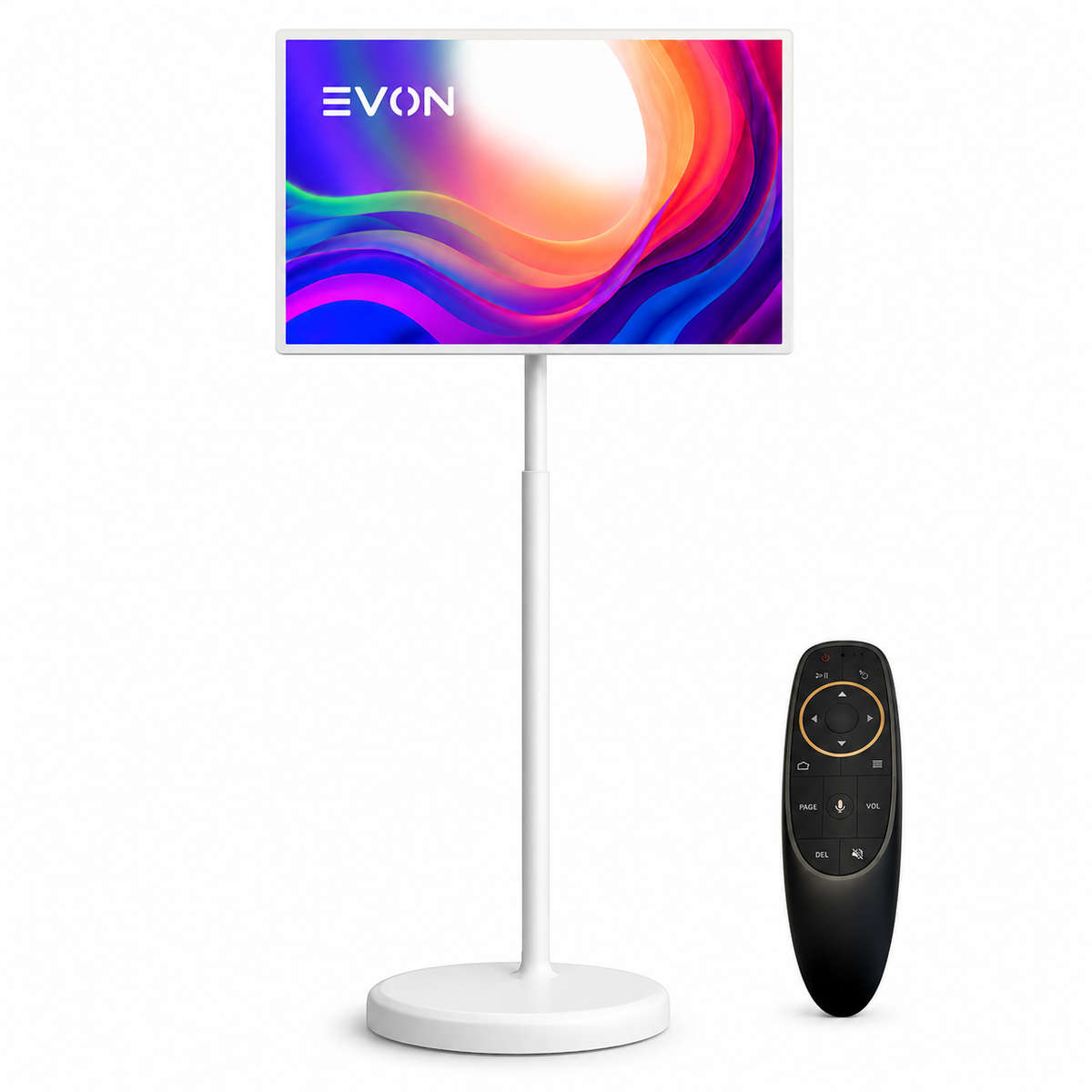 EVON 21.5" Portable Smart TV on Wheels - Touchscreen, 6GB, 128GB Android 12