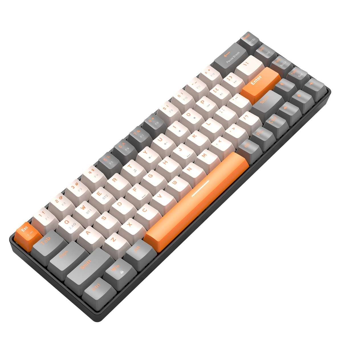 Wireless Mini Mechanical Keyboard Red-Switch 68 Keys